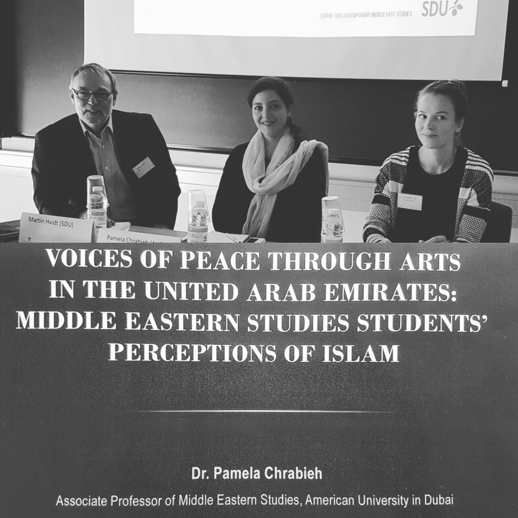Voices of Peace from Dubai to Odense. Dr. Pamela Chrabieh presents at Nordic Society for Middle Eastern Studies&nbsp;conference