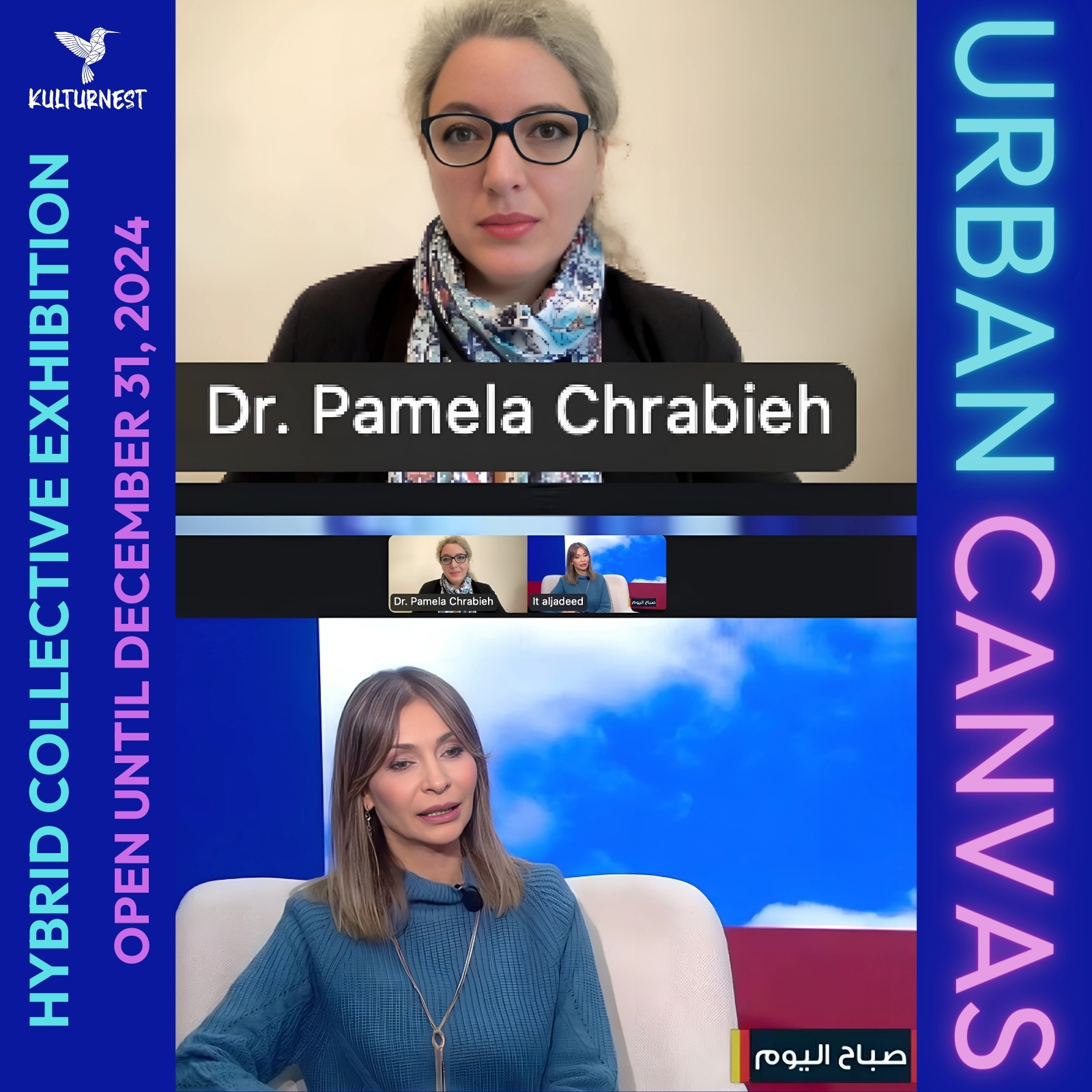 Interview with Dr. Pamela Chrabieh on the Urban Canvas Exhibition by Al ...